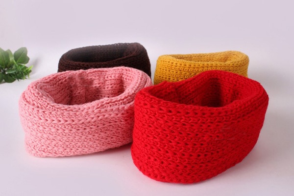 Knitted Kids Scarf Neck Warmer